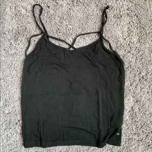 American Eagle Black Soft & Sexy Crop Tank